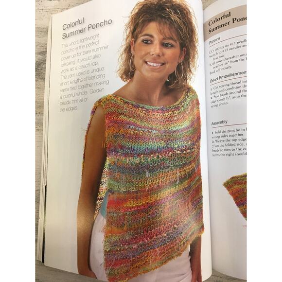 Quick Knits with Today's Yarns Knitting 45 Pattern Book Hat Scarf Poncho Socks - Picture 8 of 12